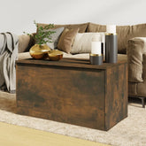 Storage Chest Brown Oak 84x42x46 cm Engineered Wood